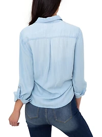 Jordache Aux Femmes Salut Cravate Avant Shirt