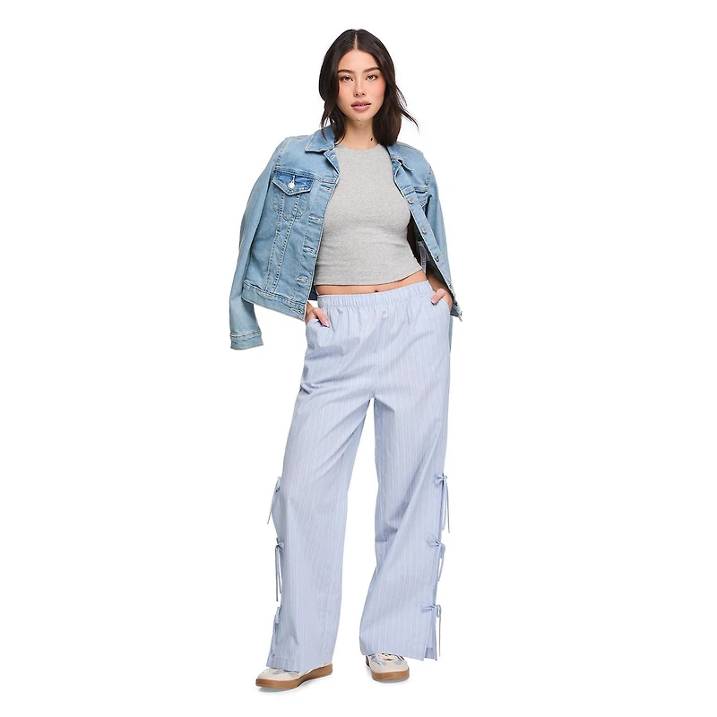 No Boundaries Women's Pull-On Poplin Pant