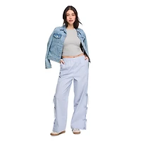 No Boundaries Women's Pull-On Poplin Pant