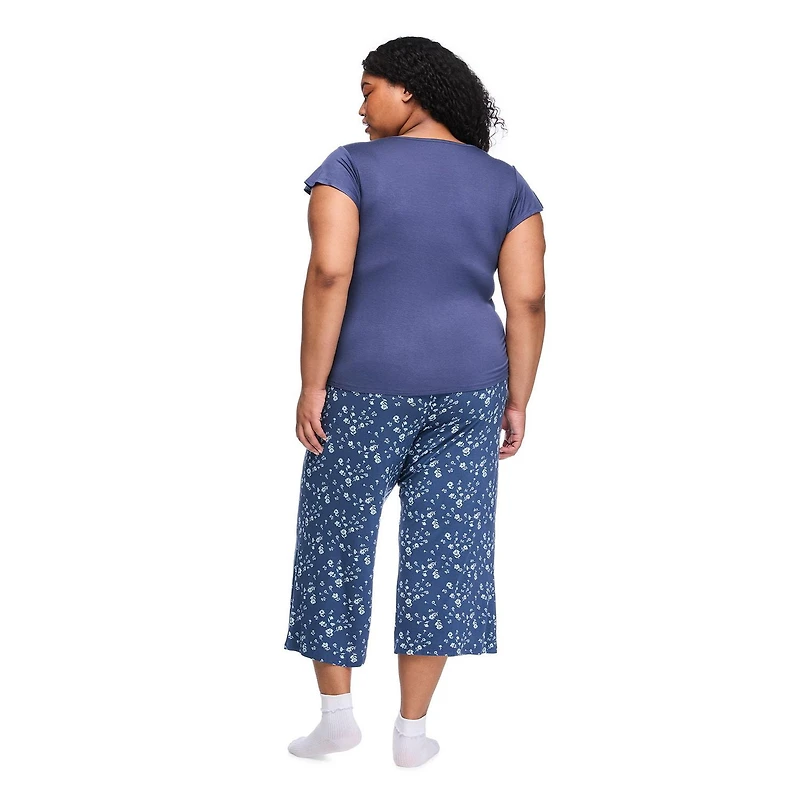 Pyjama 2 pièces avec capri George Plus pour femmes