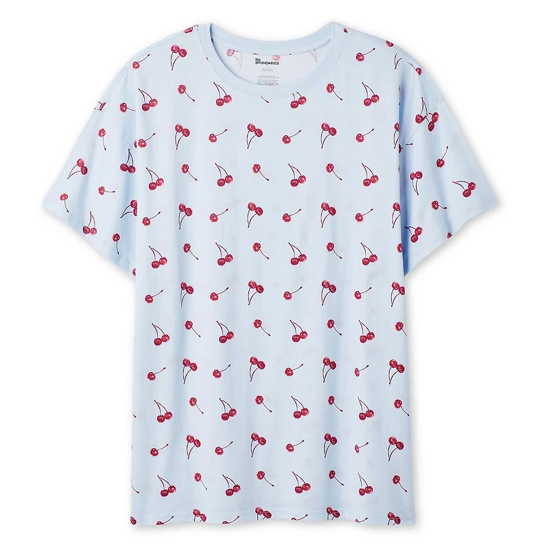 No Boundaries Women's Short-Sleeve Sleep T-Shirt
