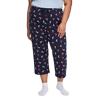 Capri de nuit imprimé George Plus pour femmes