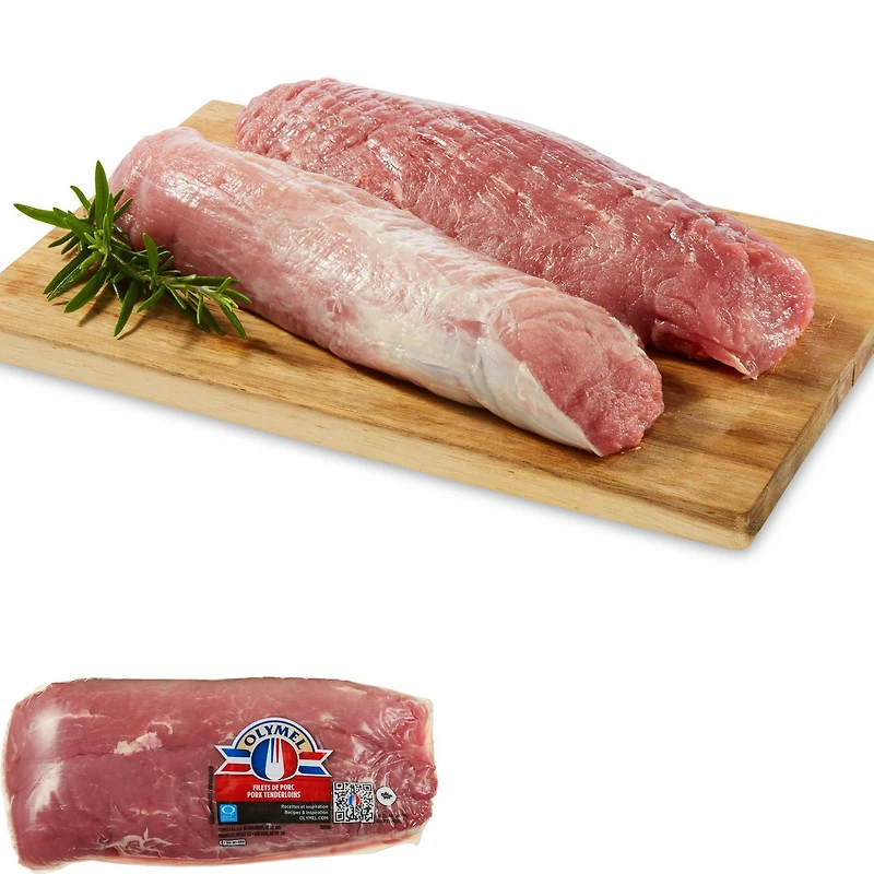 Filets de porc Olymel, 2 morceaux, 0.55 - 1.19 KG