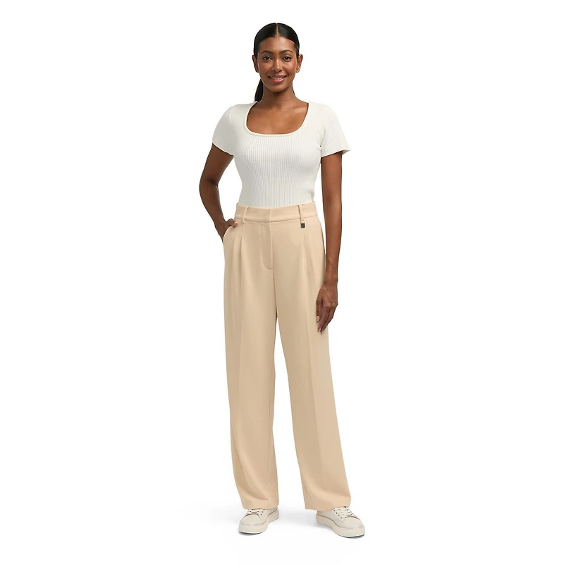 Mexx Women’s High Waisted Wide Leg Pant