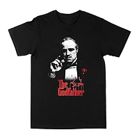 The Godfather Red Logo Short Sleeve Black T-Shirt Tee