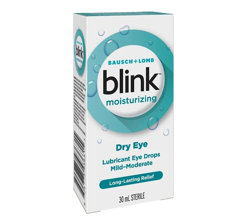Blink Moisturizing Lubricant Eye Drops Value Pack, 30 mL
