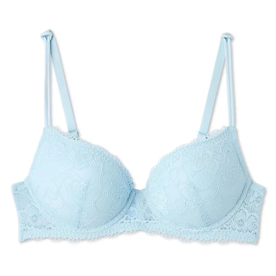Soutien-gorge pigeonnant avec dentelle George pour femmes