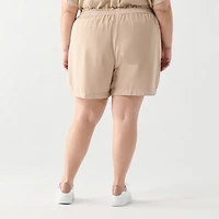DV Short plissé avec ceinture élastique froncée