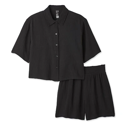 George Women's Two Piece Swim Cover-Up Set