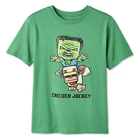 Minecraft Boys' Chicken Jockey Graphic T-Shirt