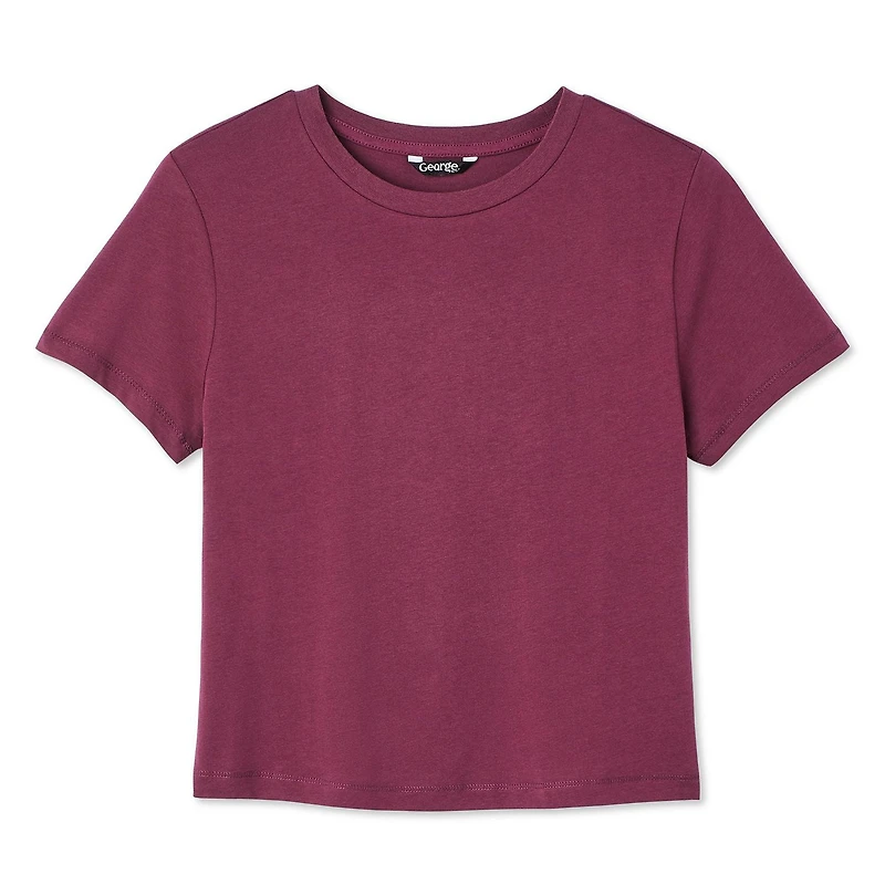 T-shirt raccourci George pour femmes Tailles TP–TTG