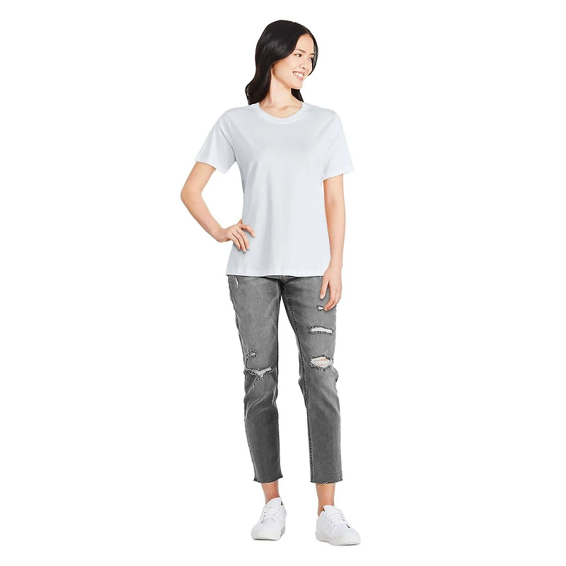 T-shirt à encolure ras du cou George pour femmes Tailles TP–TTG