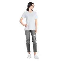 T-shirt à encolure ras du cou George pour femmes Tailles TP–TTG