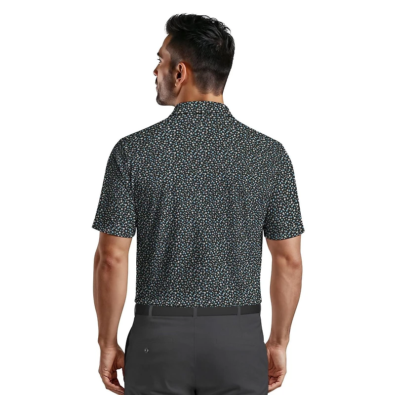 Ben Hogan Performance Men's Confetti Print Short Sleeve Golf Polo Shirt
