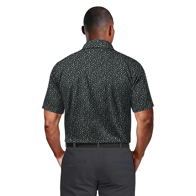 Ben Hogan Performance Men's Confetti Print Short Sleeve Golf Polo Shirt