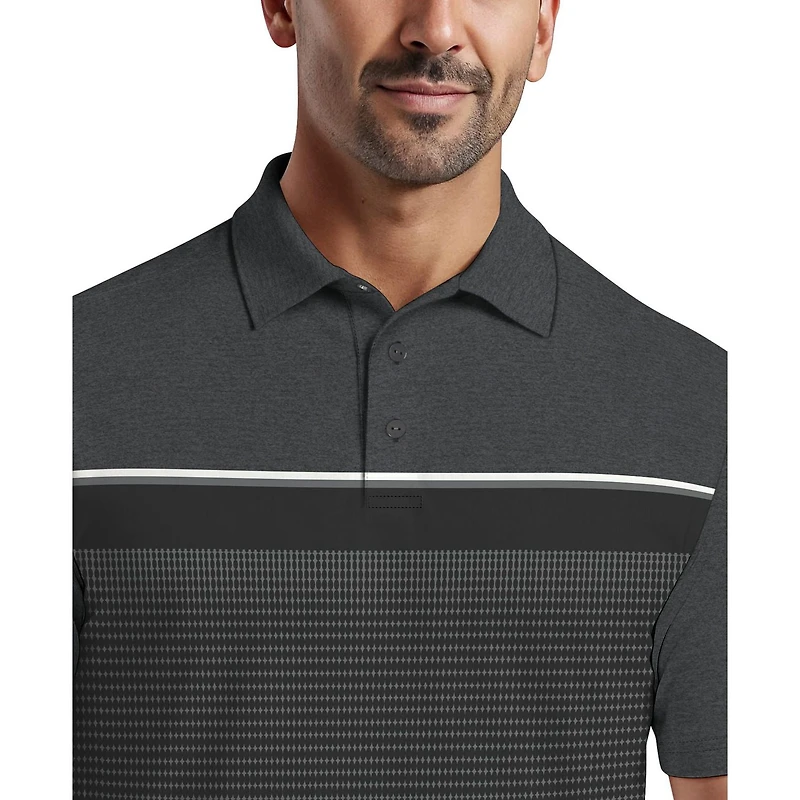 Polo de golf à manches courtes imprimé Ben Hogan Performance pour homme