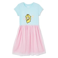Super Mario Girls' Princess Peach Tutu Dress
