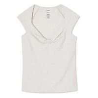 George Women's Knotted Front Top, Sizes XS-XXL