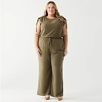 DV Wide leg pant with drawstring waistband