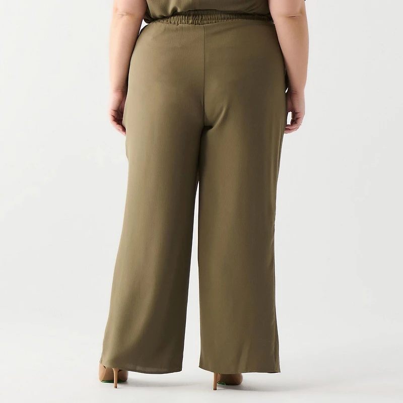 DV Wide leg pant with drawstring waistband
