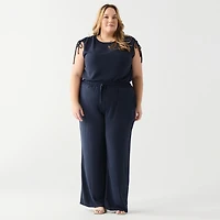 DV Pantalon large avec cordon de serrage à la taille