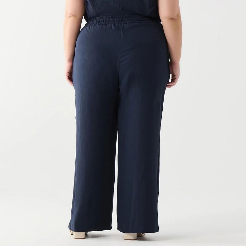 DV Pantalon large avec cordon de serrage à la taille