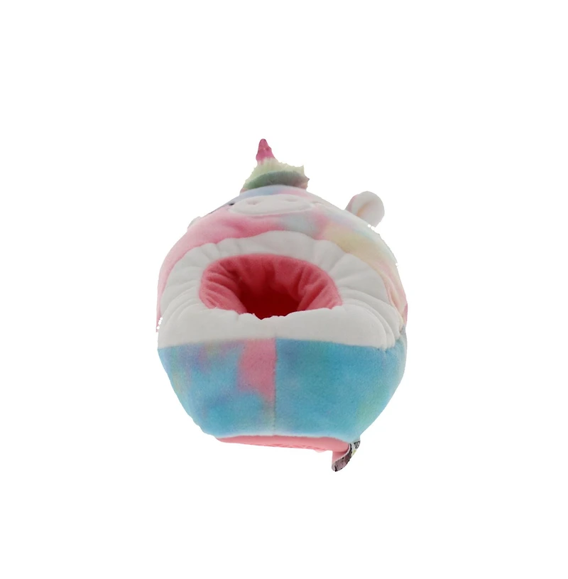 Pantoufles en peluche Squishmallows pour filles avec licorne.
