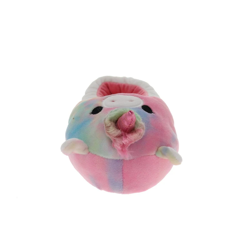 Pantoufles en peluche Squishmallows pour filles avec licorne.