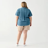 DV S/S collared button up shirt