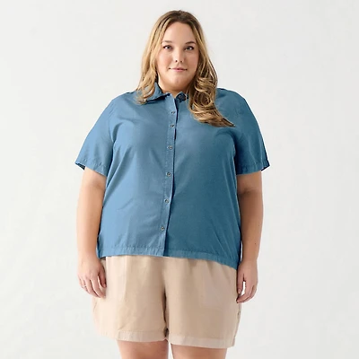 DV S/S collared button up shirt