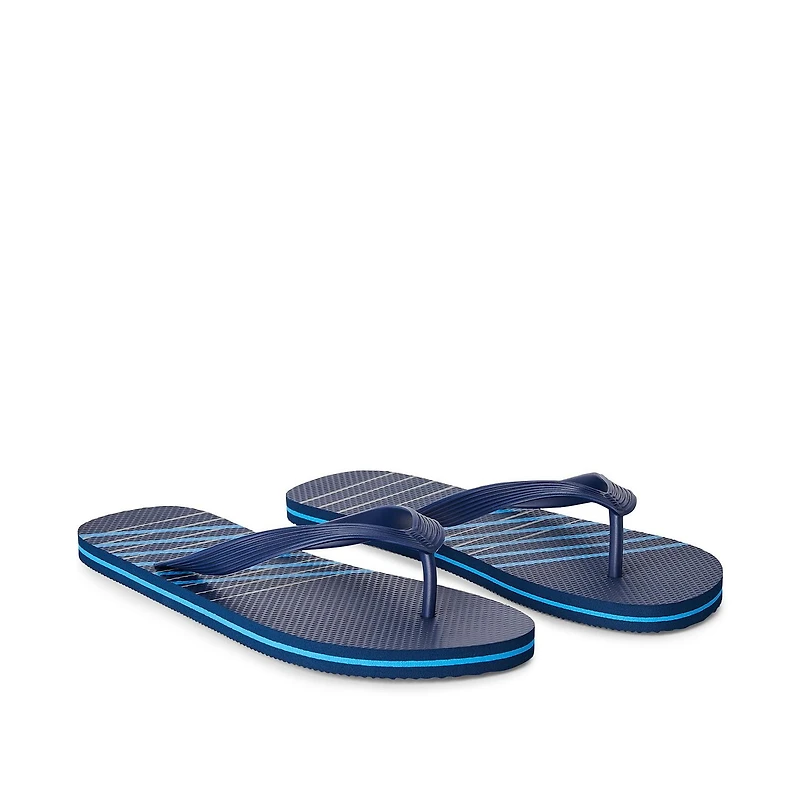 Tongs Stripe Time and Tru pour hommes