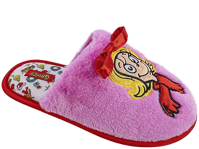 Girls Grinch plush slippers.