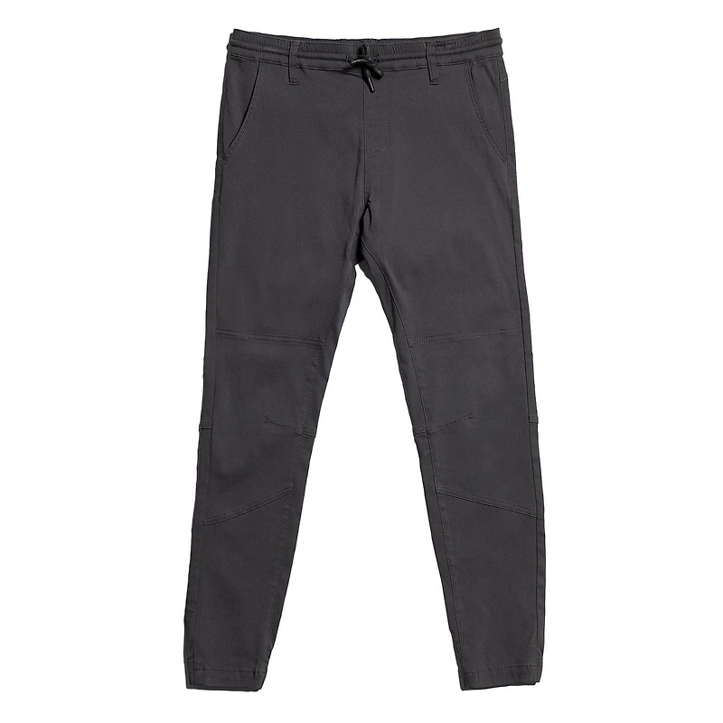 Dark Black Men's Comfort Stretch  Pull-On Jogger