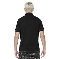 Polo manches courtes avec poches pour homme Dark Black