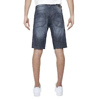 Cargo Capri en denim super léger pour homme de Dark Black