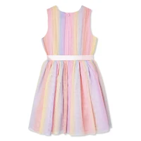 Robe en maille arc-en-ciel George pour filles