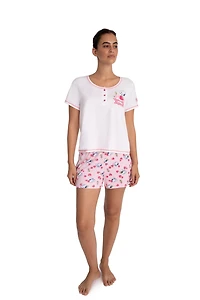Ensemble pyjama 3 pièces pour femmes Peanuts