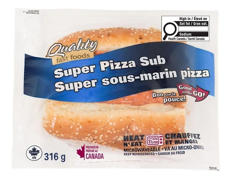 Quality Fast Foods Super Pizza Sub