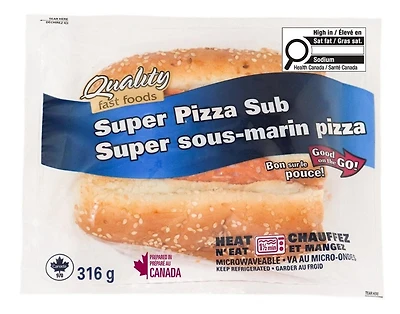 Quality Fast Foods Super Pizza Sub