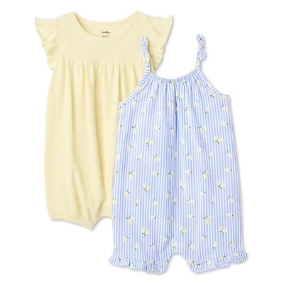 Lot de 2 barboteuses George pour bébés filles
