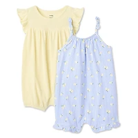 Lot de 2 barboteuses George pour bébés filles