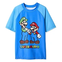 Haut de bain anti-UV Super Mario Nintendo pour garçons