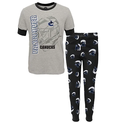 Boys Two Piece Pajama Set, Canucks