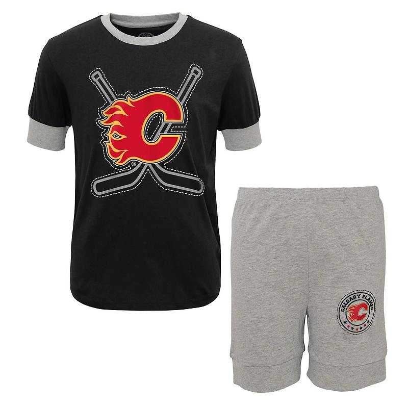 Boys Two Piece Pajama Set, Flames