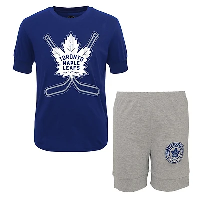 Boys Two Piece Pajama Set, Maple Leafs