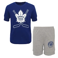 Boys Two Piece Pajama Set, Maple Leafs
