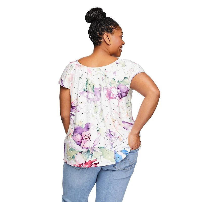 Iyla Plus Women's Eyelet Top