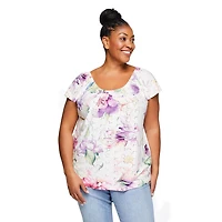 Iyla Plus Women's Eyelet Top