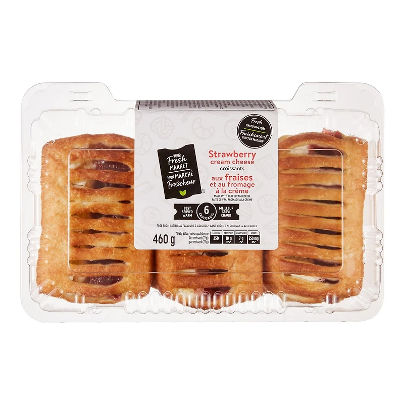 Your Fresh Market Danish Strawberry Cream Cheese Croissant