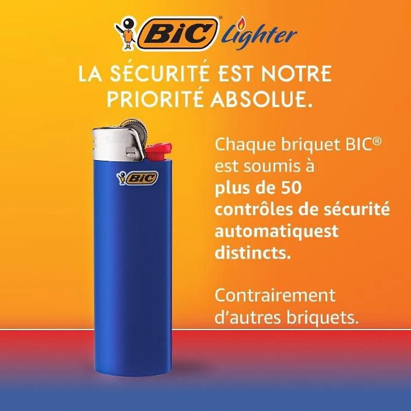 Briquets de poche BIC® Mini, paquet de 4